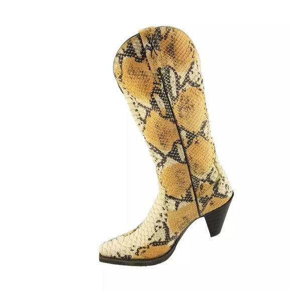 Twisted X Women's  Simulated Snake Skin Cowboy Western Boots Size 7.5B - Picture 6 of 16
